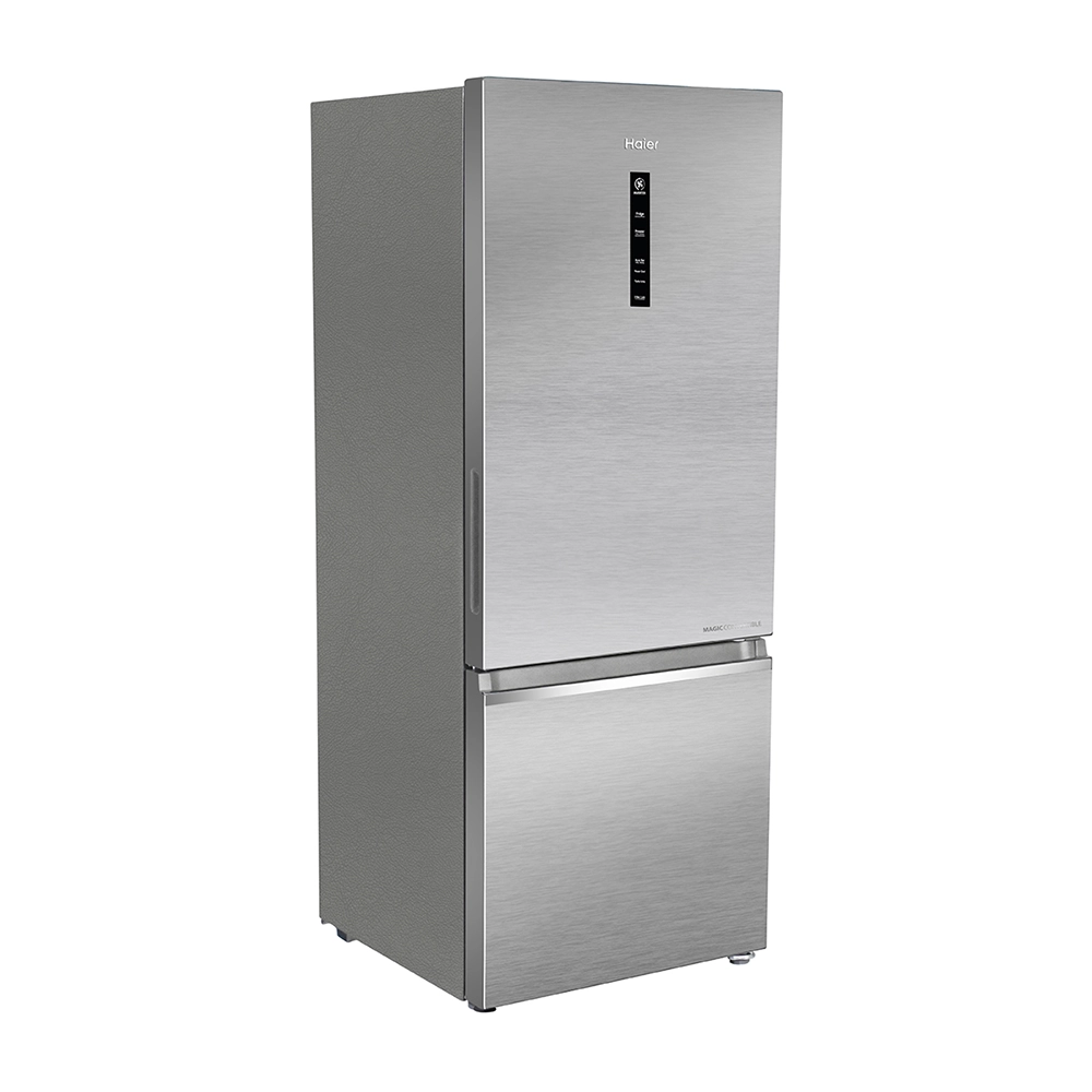 Haier 325L 3 Star Brushline Silver Bottom Mount Refrigerator
